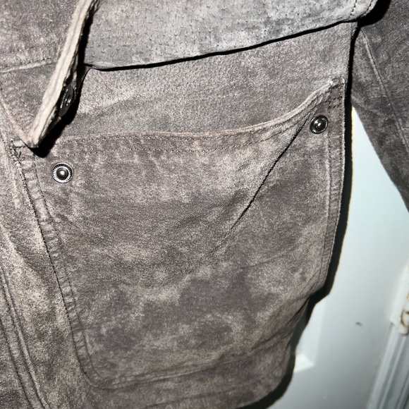 Colebrook Olive Green Suede coat M (definitely a Large) - Picture 6 of 14